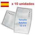 10 unidades Filtro Mascarilla Higiénica, Filtro PM2.5 (12x8cm) de Carbón Activo 5 capas