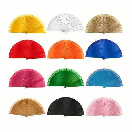 Elegante Abanico Madera, Estilo Clásico Retro en Madera Plegable, Color Sólido Español Ideal para Bodas y Bailes